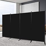 Room Divider 6FT Portable Room Dividers and Folding Privacy Screens, 136'' W Fabric Divider for Room