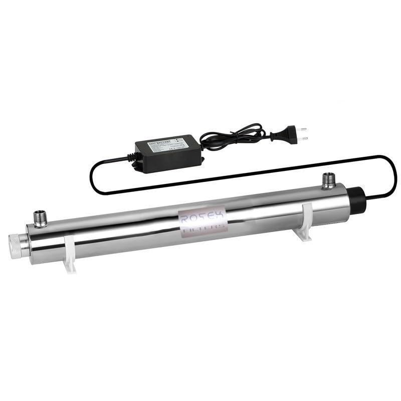 6 GPM 25W Esterilizador Ultravioleta UV desinfección Agua de Acero Inoxidable 304 ROTEK