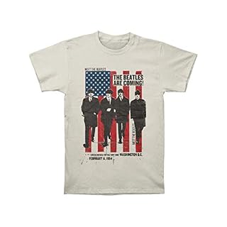 Beatles Men’s The Beatles are Coming T-Shirt Ivory - Les Beatles, Paul McCartney, John Lennon, RIngo Starr, George Harrison Beatles Men's The Beatles are Coming T-Shirt Ivory – Image 3