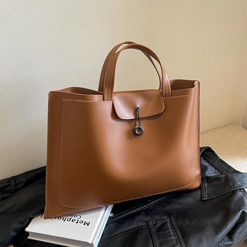 Mallette en cuir pour ordinateur portable grand format et compartimenté