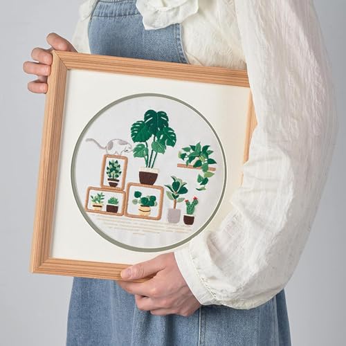 Miniatura 7 de Zooque 20 Piezas Bastidor De Madera Para Bordar,10cm Llantas De Bordado De Madera Redondas Set Para Punto De Cruz Y Manualidades Costura A Mano