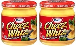 Kraft Cheez Whiz Original Cheese Dip, 15 oz Jar (Pack of 2)