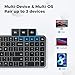 iClever BK20 Bluetooth Keyboard, with Numeric Keypad, Multi-Device Rechargeable and Stable Connection Compact Size Wireless Keyboard for MacBook, Laptop, iPad, Tablet, Windows