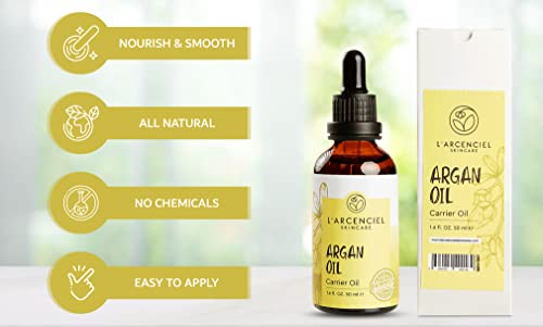 L'arcenciel Skincare Argan Oil (3.2 Fl .Oz) 100% Pure And Natural, Cold Pressed, Hair, Skin And Nails #TOP5