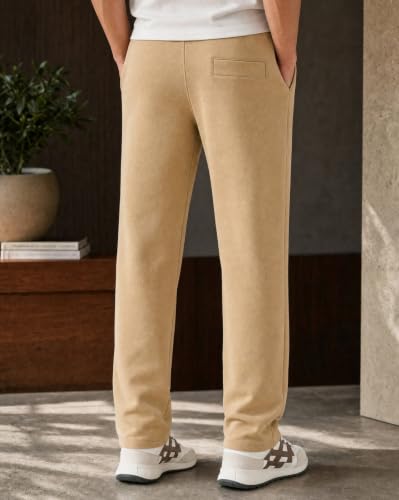 Image of Nobero Joggers for Men | Solid Trackpants for Men | Regular Fit | Elasticated Waist with Drawcord | Soft & Breathable Fabric | Casual Everyday Wear