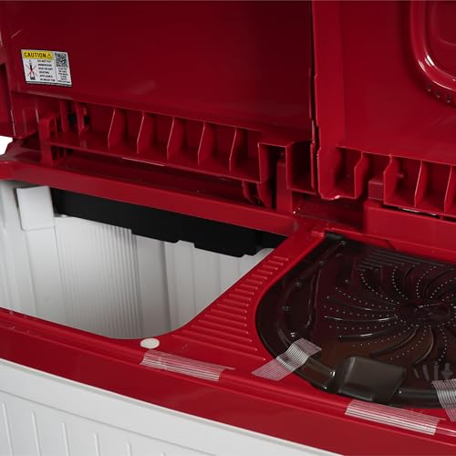 Image of Havells-Lloyd 8 Kg 5 Star Aria Semi-Automatic Top Load Washing Machine With Swift Dry -Detergent Dock -Aqua Balancer,(GLWS805AODDM, Dark Maroon)