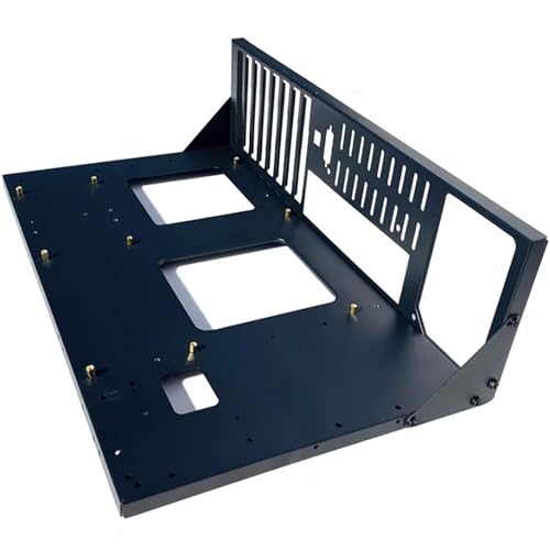 Image of Open Air Frame Computer Case, ATX PC Test Bench Chassis Case Rack, DIY Gaming Computer Case Chassis, ATX Power Supply Unit, SPCC Material Thickened Motherboard Widely Body Heat Dissipation Design