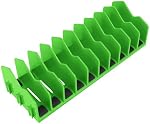 HURRICANE Plier Organizer Rack, 10-Slot Pliers Cutters Organizer Rack with Non-Slip Rubber Base, Keep Pliers Organized in Tool Drawer, 1 Pack Green Extendable Design, fit 3”H drawers, toolboxes