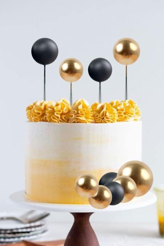 Miniatura 2 de Paquete de 36 adornos para cupcakes, bolas de perlas, palillos para tartas, decoración de tartas, bola de espuma, púas de cupcakes, mini globo para