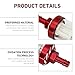 WZP Car Fuel Filter, Detachable Washable Alloy Filter Oil Cup, Transparent Tempered Glass Visible Oil Level Vehicle Inline Fuel Filters, Universal for Truck Motorcycle SUV (Red)