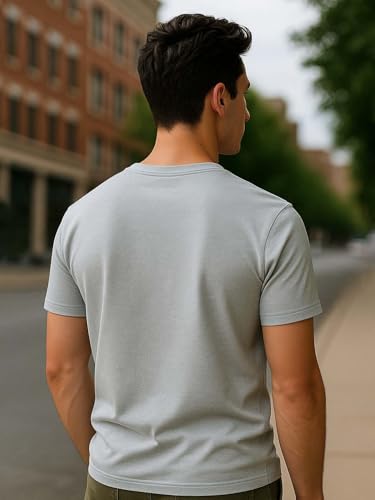Image of Nobero 100% Cotton T Shirts for Men Stylish | Regular Fit | Graphic Printed T Shirts for Men 180 GSM Combed Cotton | Round Neck Half Sleeve