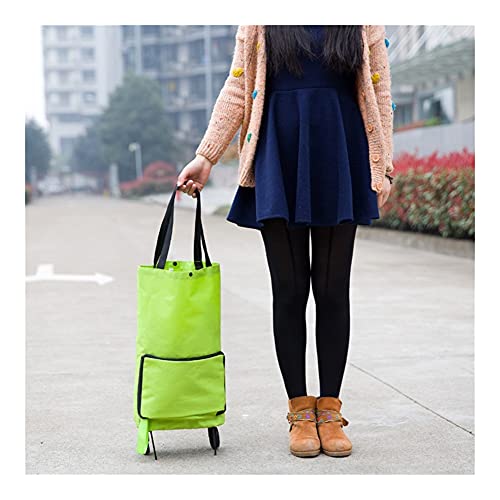 Carrello della spesa pieghevole ecologico - Carrello della spesa compatto portatile per verdure e alimenti - Leggero e facile da usare