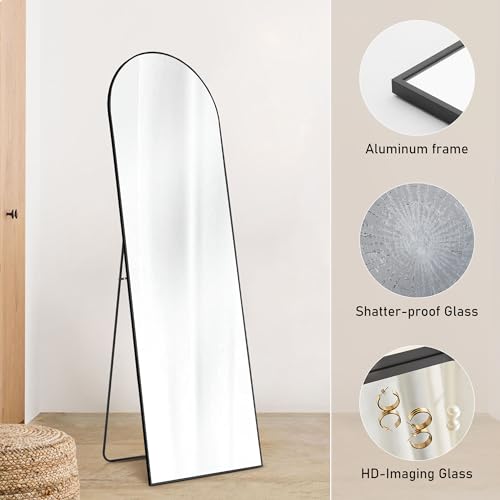 image for OLIXIS Arched Full Length Mirror for Bedroom, 65