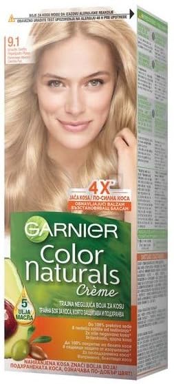 Crèmes nourrissantes pour cheveux Color Naturals 9.1 soin anti-reflets jaunes