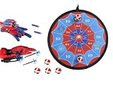 2 Sets Spider Gloves Man Web Shooters Dart Board Toys Sticky Balls for Kids