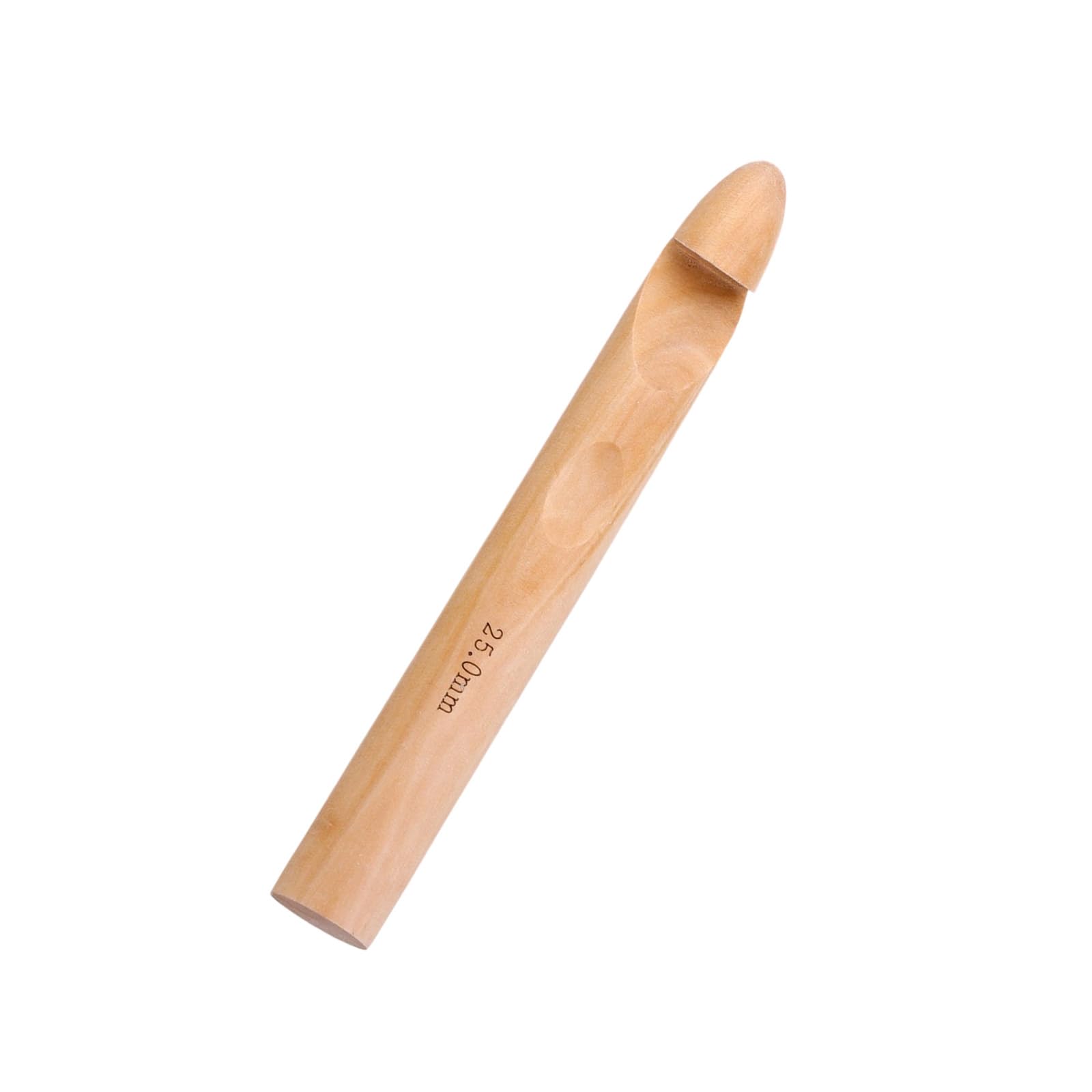 Ergonomic Handle Crochet Hook Wood Crochet Hook Wood Knitting Needle for Beginner Weaving Knitting Craft Project Embroidery Needle
