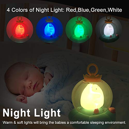 Marumine Baby Musical Crib Mobile With Night Light And Music, Hanging Rotate Rattles, Multifunctional Music Box, Toy For Newborn 0-24 Months Infant Boys Girls Sleep (Pink) #TOP3