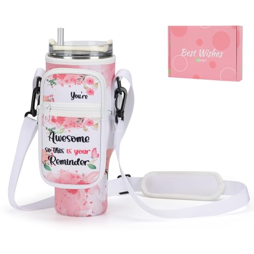 GOEWY Gifts for Women,Birthday Gifts for Women Mom teen Girls Daughter Sister Friends Stanley Cup Accessories Water Bottle Carrier Bag for 30 oz Stanley Tumbler with Adjustable Strap