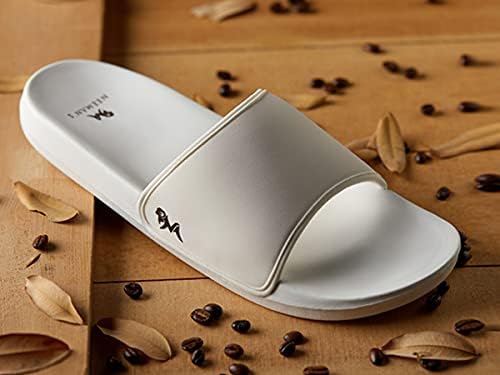 Neeman's Eco Slides for Men, Boys | Natural Rubber Lightwear Slippers (Ivory Cream) (numeric_9)