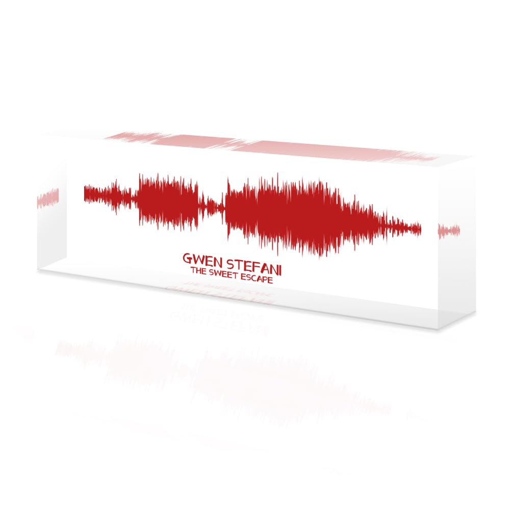 Custom Soundwave Art with Scannable QR Code - Upload Any Video, Voice Recording, Baby's Heartbeat, or Song to Acrylic Glass Spotify Plaque - Personalized Gift for Wife, Girlfriend, or Mother's Day