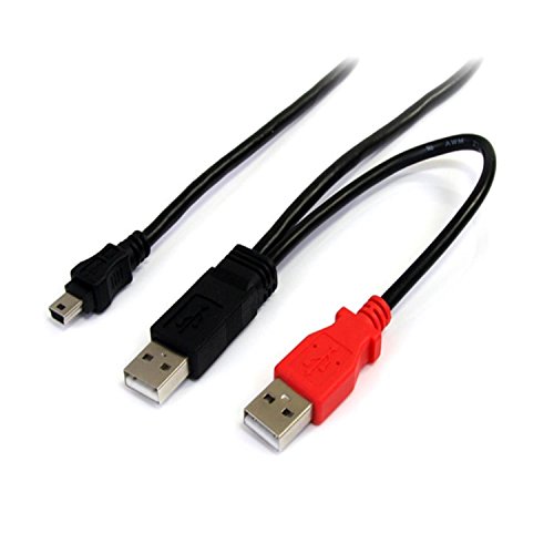 StarTech 6 FT USB Y Cable for External Hard Drive