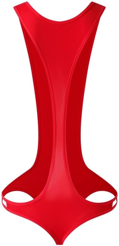 JOCKMAIL Men's Sexy Leotard Bodysuit Thong Hanging Neck Integrated Jumpsuit Underwear Thong Underwear Swimsuit Swimwear - Image 5