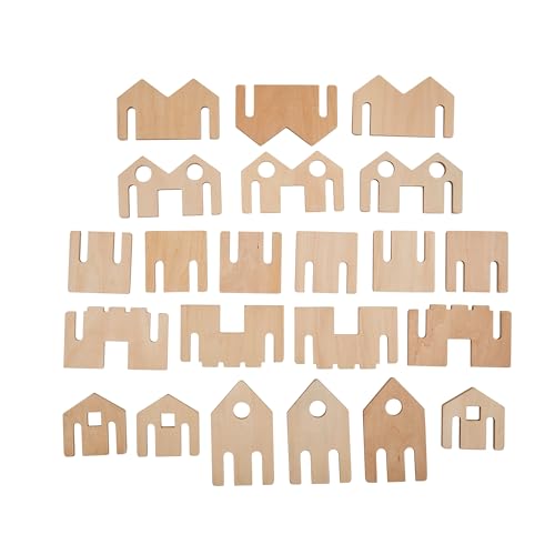 THE FRECKLED FROG Little Happy Architect - Set of 22 - Ages 18m+ - Wooden Blocks for Toddlers - Create Endless Village Layouts - Lightweight by THE FRECKLED FROG - Used condition - US$26.75