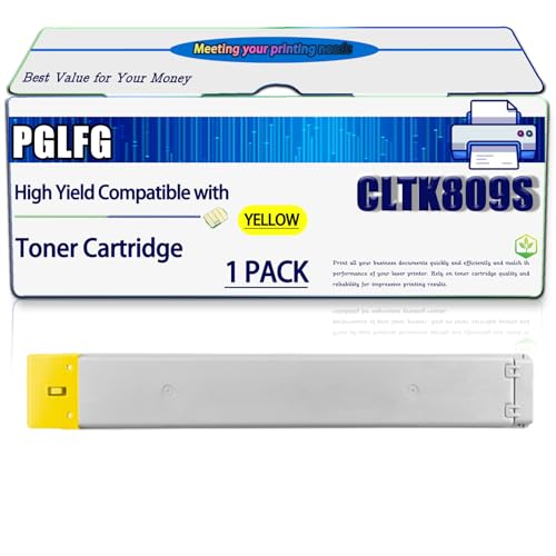 Image of Compatible for Samsung CLTK809S Toner Cartridge Work for MultiXpress C9201 C9201N C9201NA C9201 Series C9251 C9251N Printers, High Yield 20000 Pages, with Chip (1 Pack Yellow)