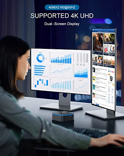Mini Pc Windows 11 Pro, Mini Computer Intel 11Th Gen N5105(Up To 2.9Ghz)，8Gb Ram/256Gb M.2 Ssd, 4K Uhd, 2.5-Inch Ssd（Up To 2Tb）, 2.4G/ 5.0G Wifi,Business Home Office Recreation #TOP5