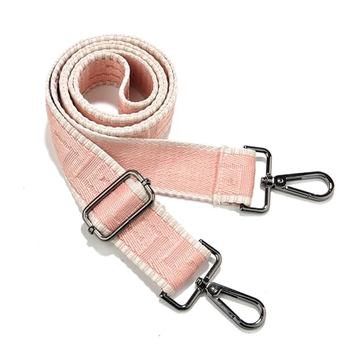 Image of Wide Purse Strap Replacement Crossbody Canvas Shoulder Bag, Universal Adjustable Straps for Bags(55 inchLong)