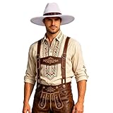 Generisch Élégant béret ethnique avec large bord en forme de cœur, convient également comme chapeau de jazz pour les occasions formelles et décontractées., Blanc., 58