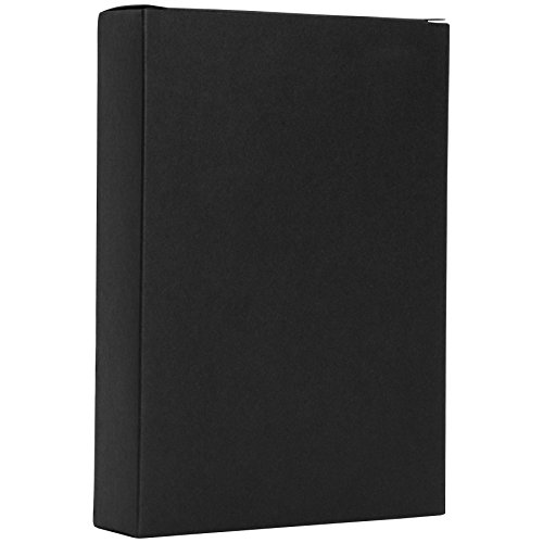 Neil Enterprises Inc. 4" x 6" Black Leather Self-Stick Photo Album - Holds 10 photos