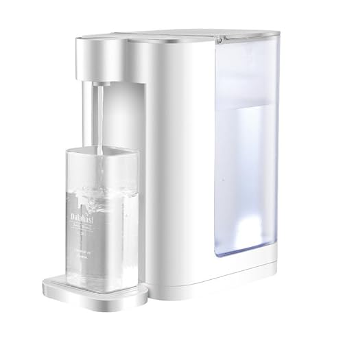 Instant Hot Water Dispenser, 6 Temperature Presets, 2000W Fast Boil, 5 Water Volume Choices with LED Night Light & Cleaning Program, Energy-Efficient, Digital Touch screen, White