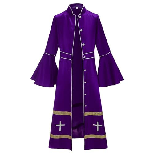 Soutane spirituel robe de clergé noire cassock pour chorale