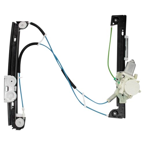 Image of TRQ Front Passenger Side Power Window Motor and Regulator Assembly Compatible with 2002-2005 Mini Cooper