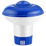 Dispensador Cloro Flotante, Dispensador de Cloro para Piscina, Dispensador químico Flotador de Cloro para Piscina