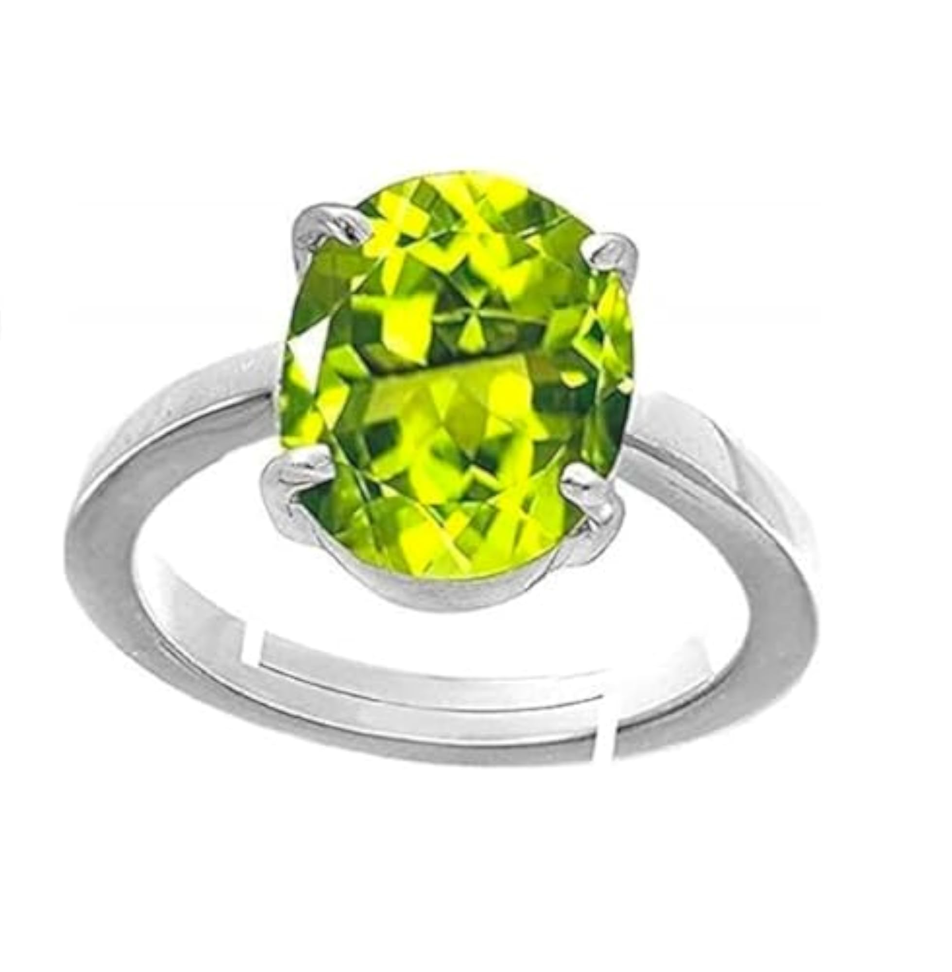 Vintage Inspired 5.40 Ratti Peridot Ring, Green Gemstone
