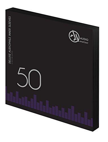 AUDIO ANATOMY pochette interne vinyle anti statique noire deluxe 12 pouces