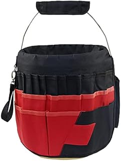 Sac à Outils,Porte Outils En Toile Bucket Organizer Poche Sac de rangement 42 Grids Pocket Pocket Jardining Tool Sac Jardin Tool Pouch Sac à main Sac à main Plantation Panier Panier