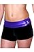 TumbleWear Big Girl's Purple/Black Hipster Shorts MD