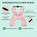 AMOSIJOY Kids Car Pillow Reisekissen Kinder Auto H-förmiges Nackenstützkissen (Rosa,1 Pcs)