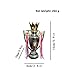 LNGODEHO Silver European England Soccer League Champion Trophy with Keychain for Fan Collectibles Souvenir Home Decor Ornament (16cm/6.3inch)