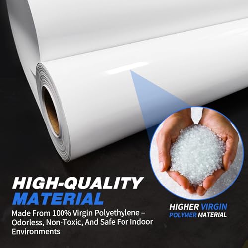 Crawldryer White Plastic Sheeting, 16 Mil 10' x 100', Crawl Space Vapor Barrier, White Vapor Barrier, Plastic Sheeting Heavy Duty, Polyethylene Plastic Rolls for Garden, Crawlspace, Basement, White by Crawldryer - Image 4