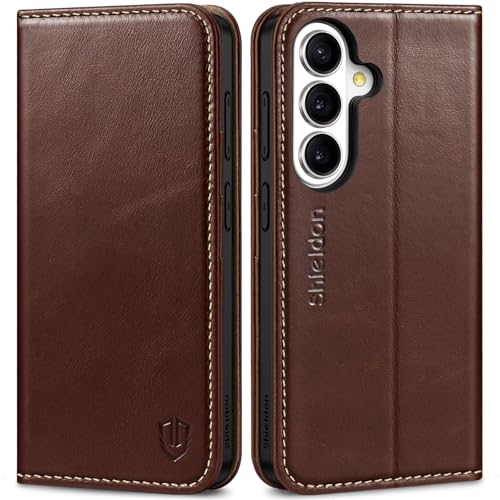 Coque Galaxy S26 5G Shieldon etui portefeuille cuir