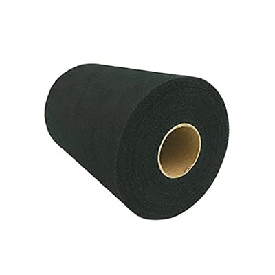 Tulle Fabric SpoolRoll 6 inchx100yards 300 feet Wedding Party Tutu Craft Decorations Black