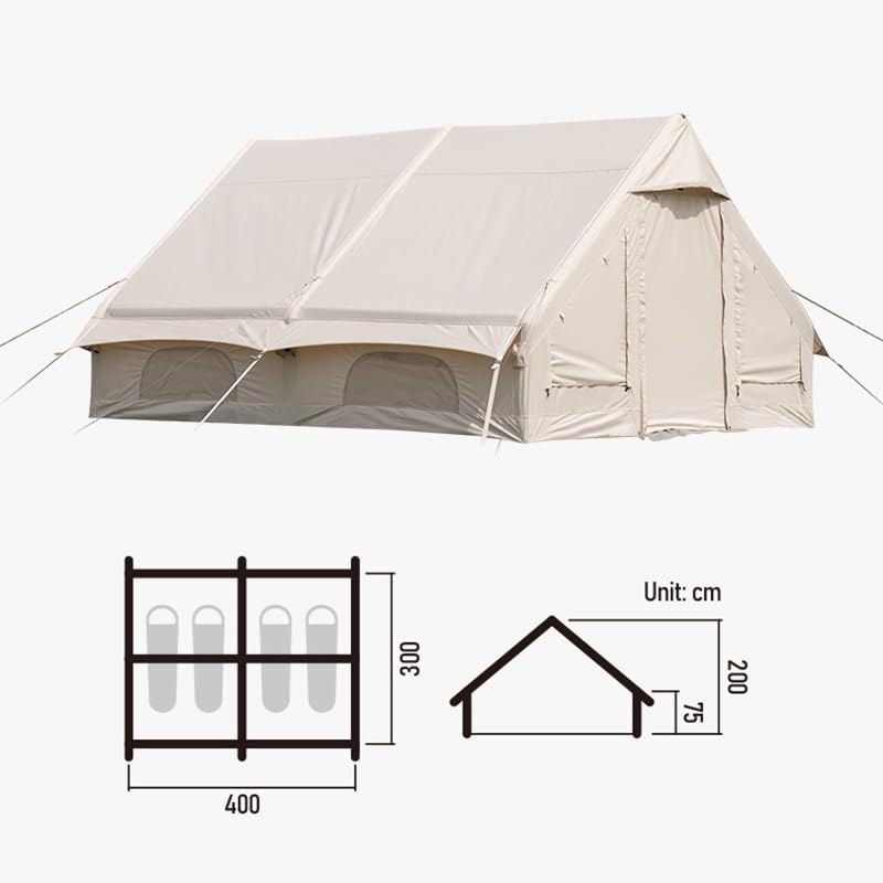 Carpa Inflable para Camping Exterior 12m2 con Soporte de Aire miniatura 5