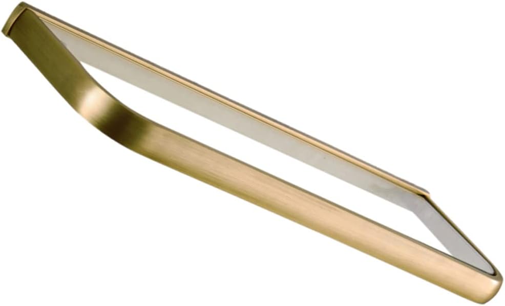 1Pc Glass Wall Hanging Shelf for Bathroom Light Brown Bronzed Wall Organizer Rack Easy to Clean Partition Stylish Storage for Cosmetics