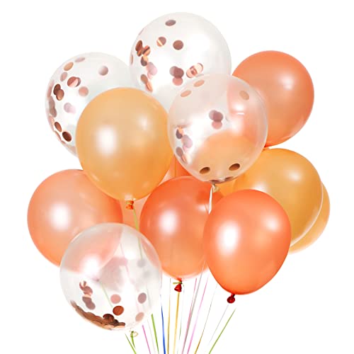 Trío de globos de fiesta rellenos de oro rosa, oro y confeti. Paquetes de 25 50 100 decoraciones perfectas para despedida de soltera, cumpleaños, baby showers, bodas y bautizos.