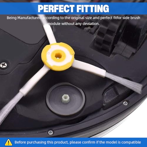 Image of HASTHIP4Pcs Replacement Side Brushes for Robot Roomba 500 /600 /700 Series Universal Side Brushes for 760 770 614 645 650 655 665 671 675 690 692 694 560 595 Models