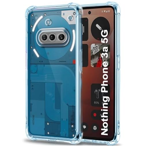 TheGiftKart Transparent Crystal Clear Back Cover Case for Nothing Phone 3a 5G | Shockproof Soft TPU Case | Cushioned Edges for Ultimate Protection Back Cover Case (TPU, Transparent)